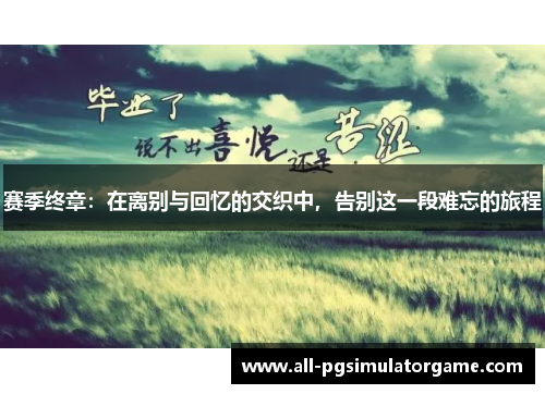 赛季终章：在离别与回忆的交织中，告别这一段难忘的旅程