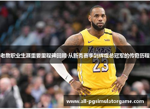 老詹职业生涯重要里程碑回顾 从新秀赛季到辉煌总冠军的传奇历程